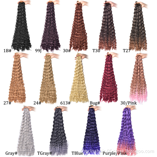Wholesale Ombre Prelooped Passion Twist Water Wave Hair Synthetic Crochet Hair Braids Natural Passion Spring Twist For African